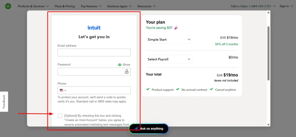 QuickBooks Login step 9