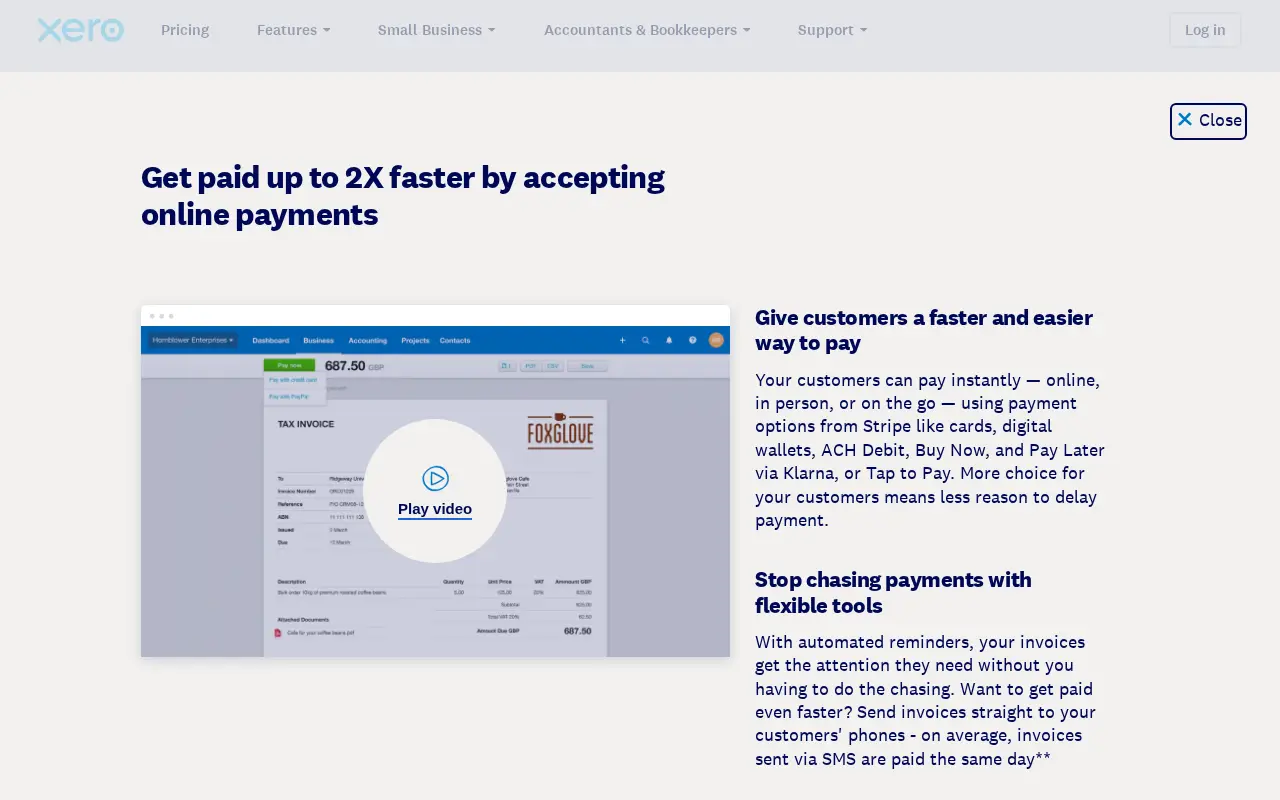 Xero US official pricing page Xero US official pricing page